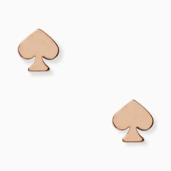 Kate Spade Mini Spade Rose Gold Stud Earrings (with Dust Bag) NEW - Picture 4 of 4